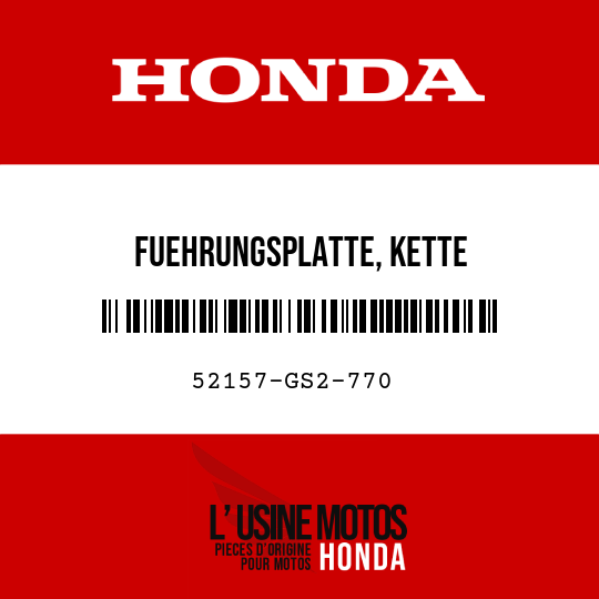 image de 52157-GS2-770 FUEHRUNGSPLATTE, KETTE