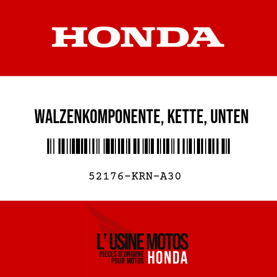 image de 52176-KRN-A30 WALZENKOMPONENTE, KETTE, UNTEN (34MM)