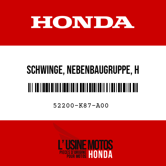 image de 52200-K87-A00 SCHWINGE, NEBENBAUGRUPPE, H