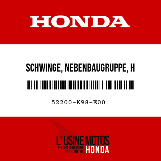 image de 52200-K98-E00 SCHWINGE, NEBENBAUGRUPPE, H