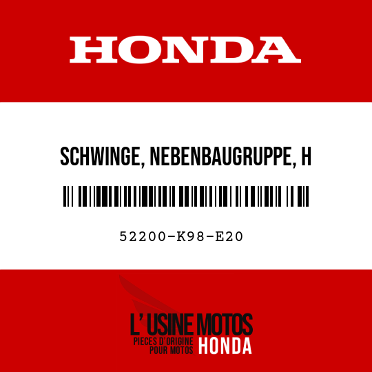 image de 52200-K98-E20 SCHWINGE, NEBENBAUGRUPPE, H