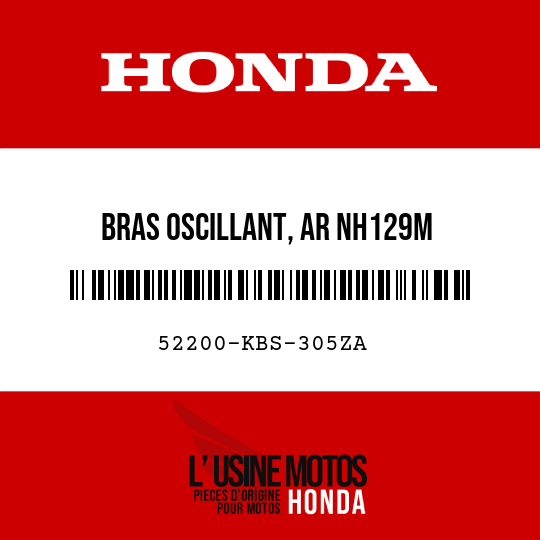 image de 52200-KBS-305ZA BRAS OSCILLANT, AR NH129M