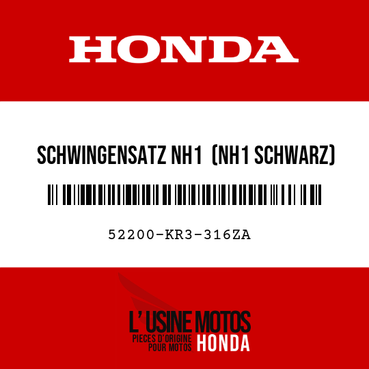 image de 52200-KR3-316ZA SCHWINGENSATZ NH1  (NH1 SCHWARZ)