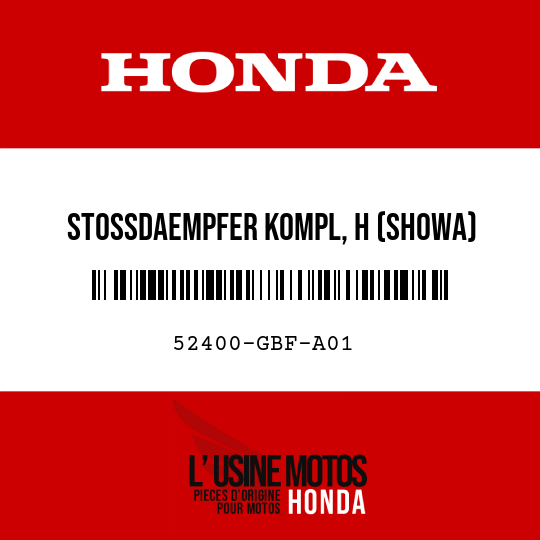 image de 52400-GBF-A01 STOSSDAEMPFER KOMPL, H (SHOWA)