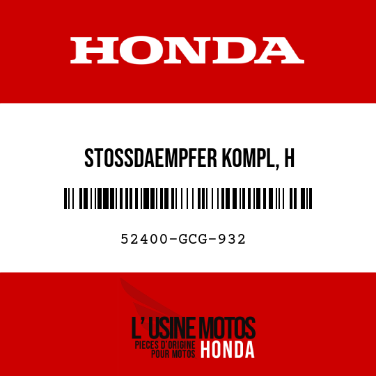 image de 52400-GCG-932 STOSSDAEMPFER KOMPL, H