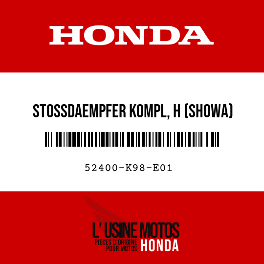 image de 52400-K98-E01 STOSSDAEMPFER KOMPL, H (SHOWA)