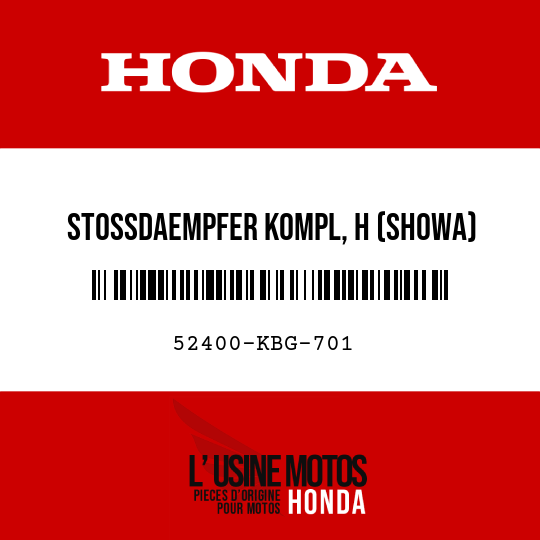 image de 52400-KBG-701 STOSSDAEMPFER KOMPL, H (SHOWA)