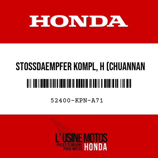 image de 52400-KPN-A71 STOSSDAEMPFER KOMPL, H (CHUANNAN ABSORBER)