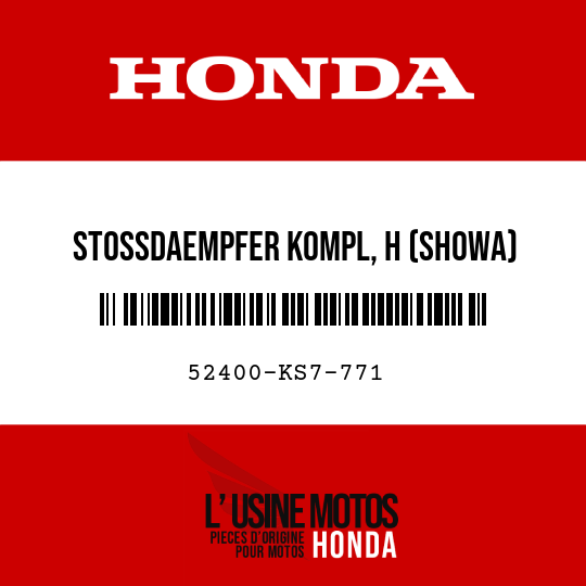 image de 52400-KS7-771 STOSSDAEMPFER KOMPL, H (SHOWA)