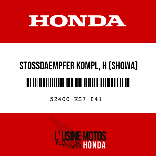 image de 52400-KS7-841 STOSSDAEMPFER KOMPL, H (SHOWA)
