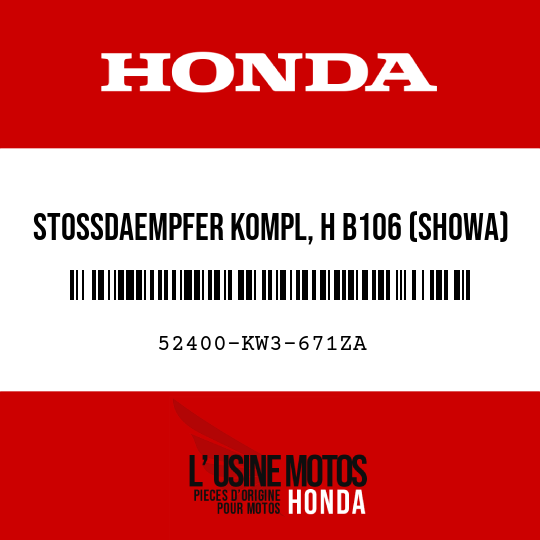 image de 52400-KW3-671ZA STOSSDAEMPFER KOMPL, H B106 (SHOWA)