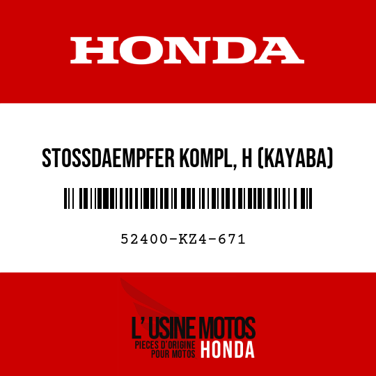 image de 52400-KZ4-671 STOSSDAEMPFER KOMPL, H (KAYABA)