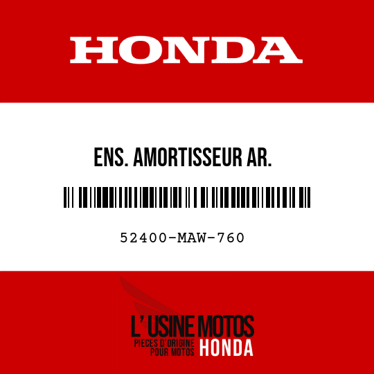 image de 52400-MAW-760 ENS. AMORTISSEUR AR.