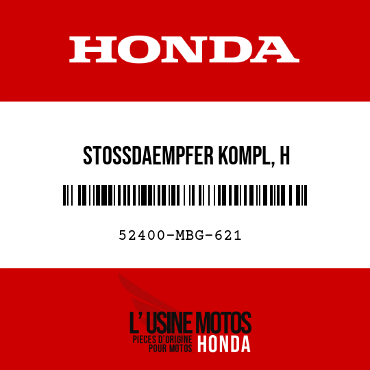 image de 52400-MBG-621 STOSSDAEMPFER KOMPL, H