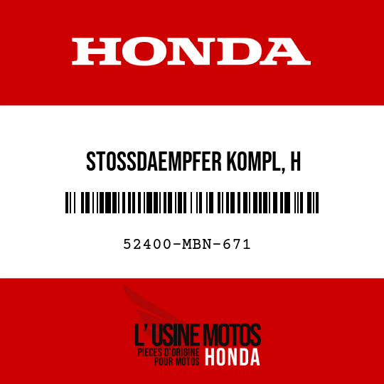 image de 52400-MBN-671 STOSSDAEMPFER KOMPL, H