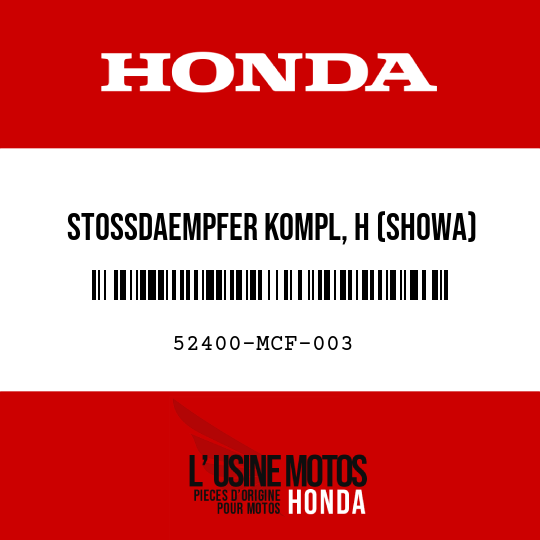 image de 52400-MCF-003 STOSSDAEMPFER KOMPL, H (SHOWA)