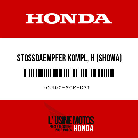 image de 52400-MCF-D31 STOSSDAEMPFER KOMPL, H (SHOWA)