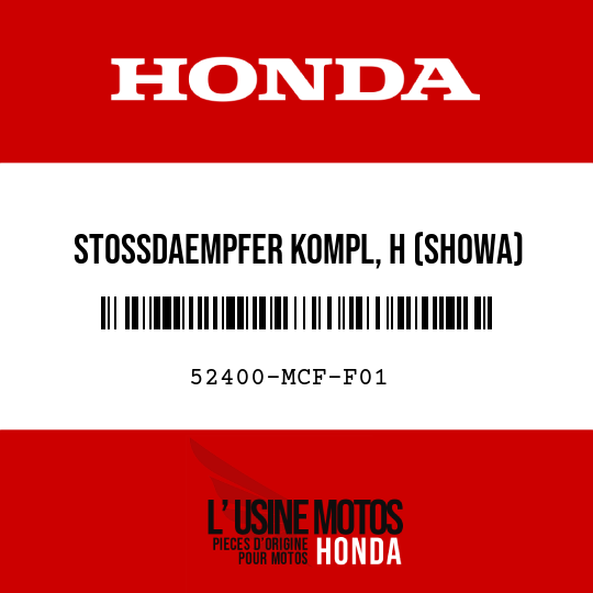 image de 52400-MCF-F01 STOSSDAEMPFER KOMPL, H (SHOWA)