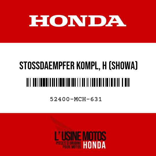 image de 52400-MCH-631 STOSSDAEMPFER KOMPL, H (SHOWA)