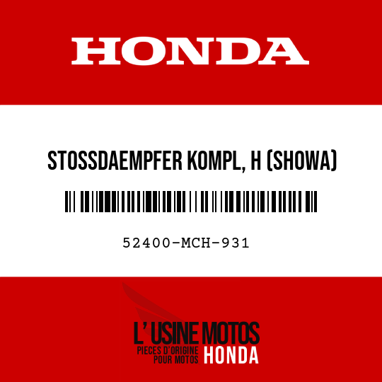 image de 52400-MCH-931 STOSSDAEMPFER KOMPL, H (SHOWA)