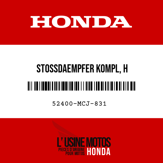 image de 52400-MCJ-831 STOSSDAEMPFER KOMPL, H