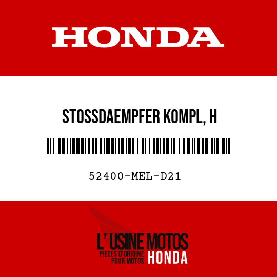 image de 52400-MEL-D21 STOSSDAEMPFER KOMPL, H