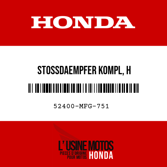 image de 52400-MFG-751 STOSSDAEMPFER KOMPL, H