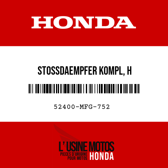 image de 52400-MFG-752 STOSSDAEMPFER KOMPL, H
