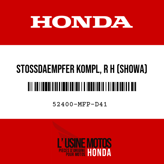 image de 52400-MFP-D41 STOSSDAEMPFER KOMPL, R H (SHOWA)