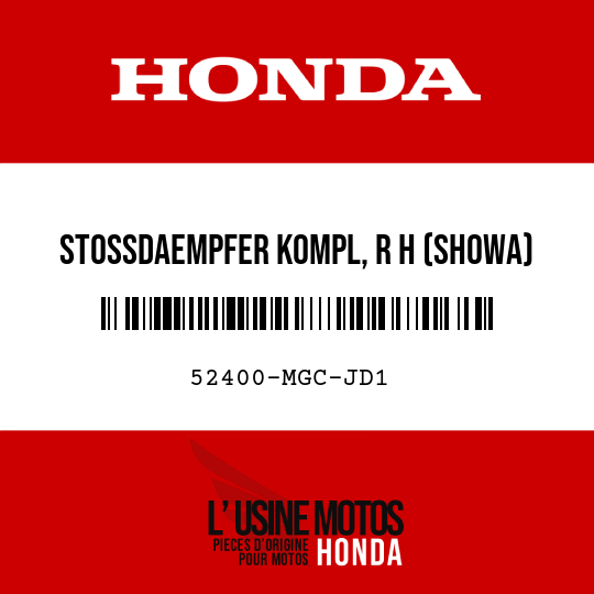 image de 52400-MGC-JD1 STOSSDAEMPFER KOMPL, R H (SHOWA)