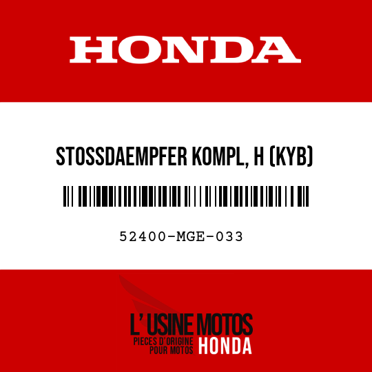 image de 52400-MGE-033 STOSSDAEMPFER KOMPL, H (KYB)