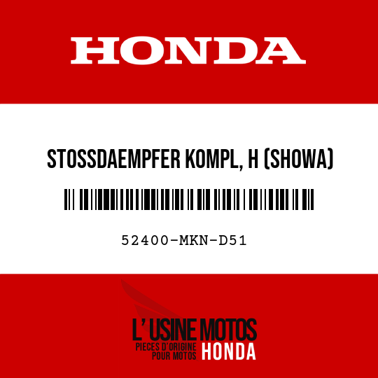 image de 52400-MKN-D51 STOSSDAEMPFER KOMPL, H (SHOWA)