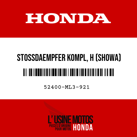 image de 52400-ML3-921 STOSSDAEMPFER KOMPL, H (SHOWA)