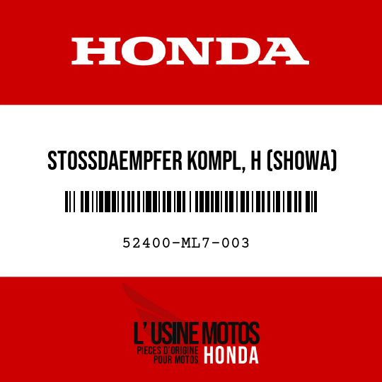 image de 52400-ML7-003 STOSSDAEMPFER KOMPL, H (SHOWA)