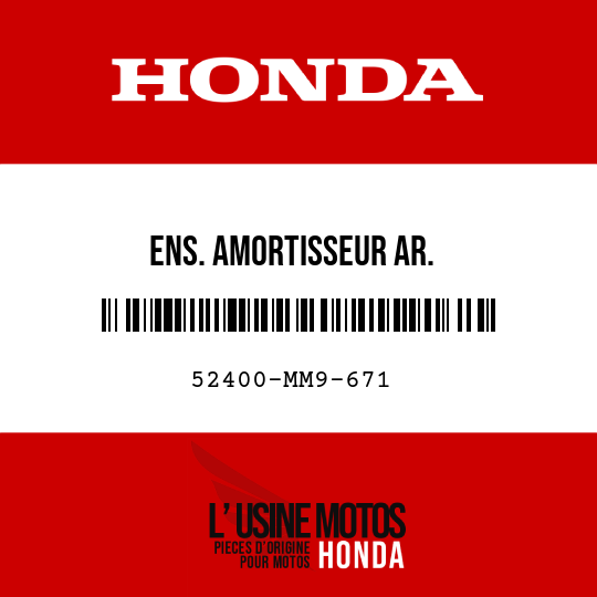 image de 52400-MM9-671 ENS. AMORTISSEUR AR.