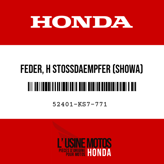 image de 52401-KS7-771 FEDER, H STOSSDAEMPFER (SHOWA) (5099N/MM,52KG/MM PINK)