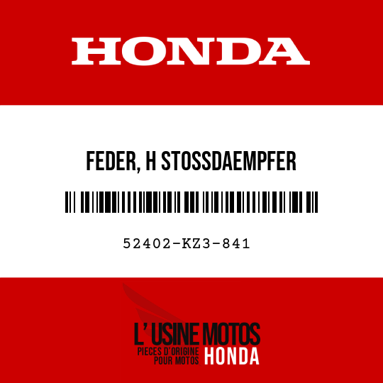 image de 52402-KZ3-841 FEDER, H STOSSDAEMPFER (450N/MM,46KGF/MM)