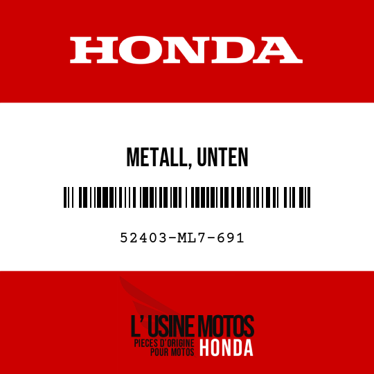 image de 52403-ML7-691 METALL, UNTEN