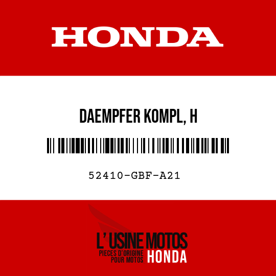 image de 52410-GBF-A21 DAEMPFER KOMPL, H
