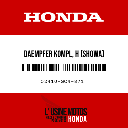 image de 52410-GC4-871 DAEMPFER KOMPL, H (SHOWA)