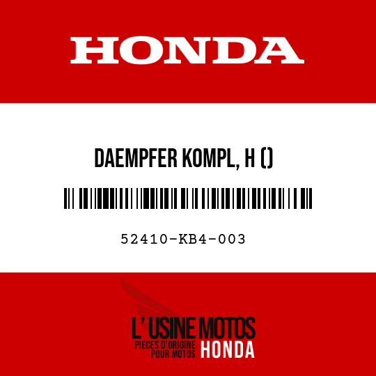 image de 52410-KB4-003 DAEMPFER KOMPL, H ()