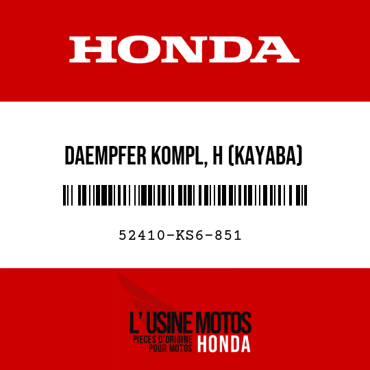 image de 52410-KS6-851 DAEMPFER KOMPL, H (KAYABA)