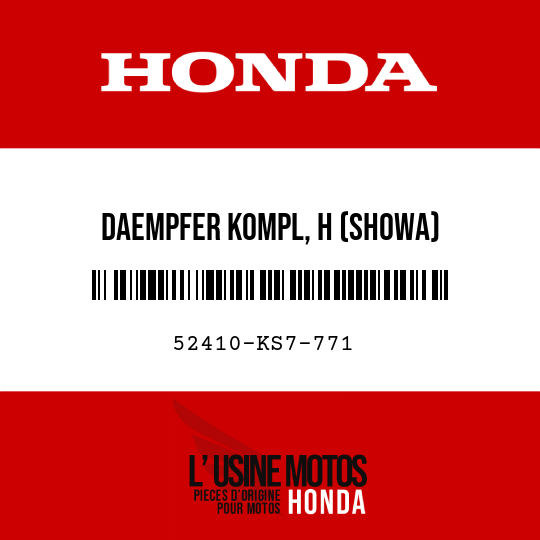 image de 52410-KS7-771 DAEMPFER KOMPL, H (SHOWA)