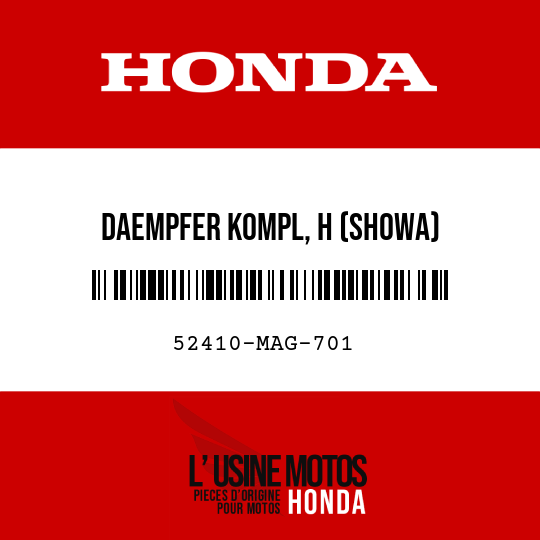 image de 52410-MAG-701 DAEMPFER KOMPL, H (SHOWA)