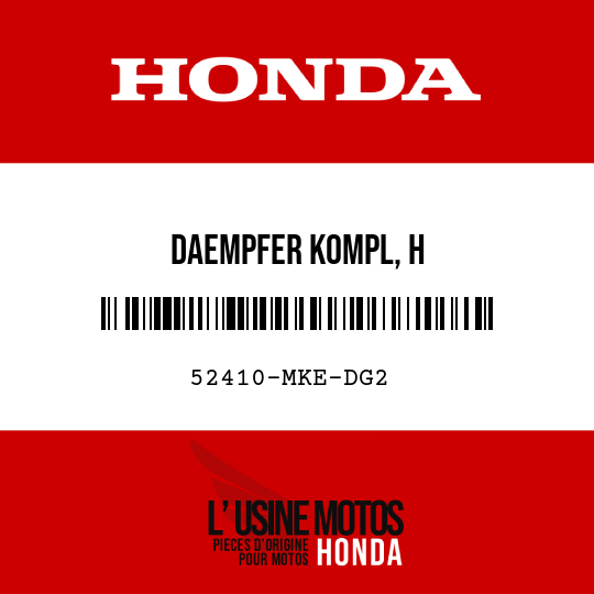 image de 52410-MKE-DG2 DAEMPFER KOMPL, H