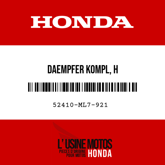 image de 52410-ML7-921 DAEMPFER KOMPL, H