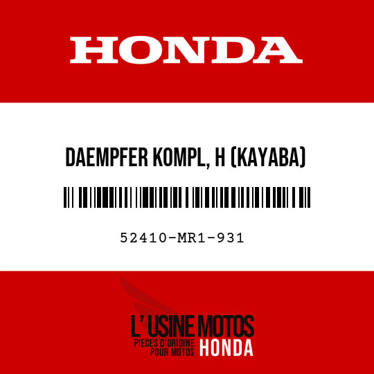 image de 52410-MR1-931 DAEMPFER KOMPL, H (KAYABA)