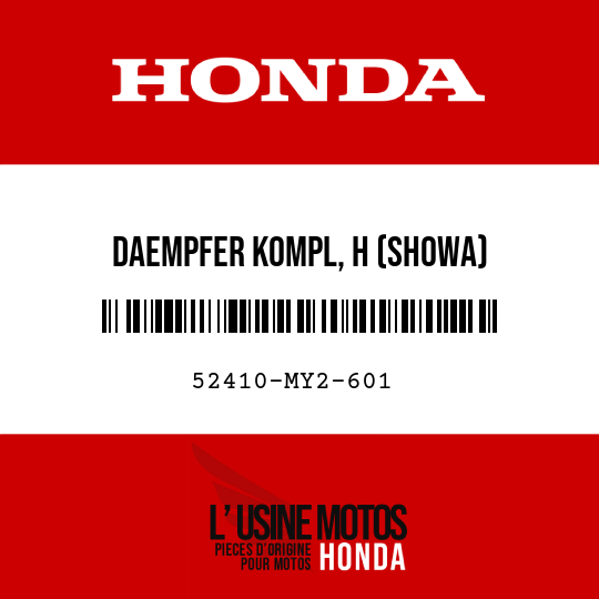 image de 52410-MY2-601 DAEMPFER KOMPL, H (SHOWA)