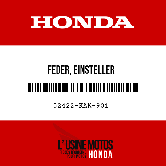 image de 52422-KAK-901 FEDER, EINSTELLER