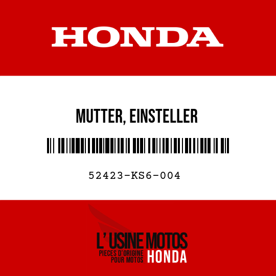 image de 52423-KS6-004 MUTTER, EINSTELLER